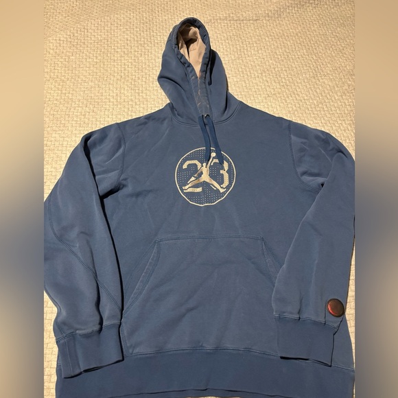 Air Jordan 13 Flint Blue Hoodie w/ Hologram Size L - Picture 1 of 8